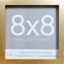 Flash Sale ⭐ 3 Pack Gold Fundamentals 8" x 8" Display Case by Studio Décor® by Studio Decor ⭐