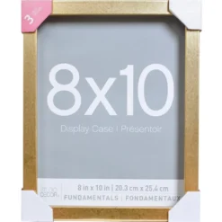 Discount 💯 3 Pack Gold Fundamentals 8" x 10" Display Case by Studio Décor® by Studio Decor 🛒 -The Decor Frame Sales Store 10641603 1