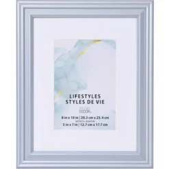 Wholesale ✨ 6 Pack: Silver Frame with Mat, Lifestyles by Studio Décor® by Studio Decor ❤️ -The Decor Frame Sales Store 10657701 1 2
