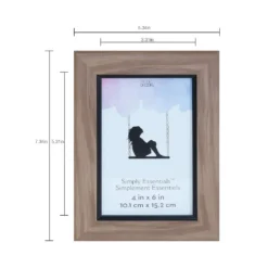 Budget ⭐ Brown with Black Edge 4" x 6" Frame, Simply Essentials™ by Studio Décor® by Studio Decor ⌛ -The Decor Frame Sales Store 10657723 3