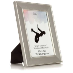 Wholesale 🧨 12 Pack: Gray with Silver Edge 5" x 7" Frame, Simply Essentials™ by Studio Décor® by Studio Decor ✨ -The Decor Frame Sales Store 10657724 6 1