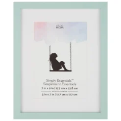 Coupon 🤩 Teal Linear 5" x 7" Frame with Mat, Simply Essentials™ by Studio Décor® by Studio Decor 🌟
