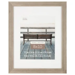 Best Sale 👏 Grey 8" x 10" Frame with Mat, Home by Studio Décor® by Studio Decor ⌛