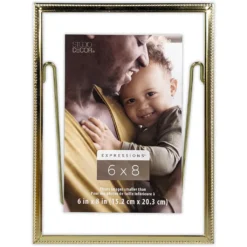 Flash Sale ⌛ Gold Beaded 6" x 8" Float Frame, Expressions™ by Studio Décor® by Studio Decor ⌛