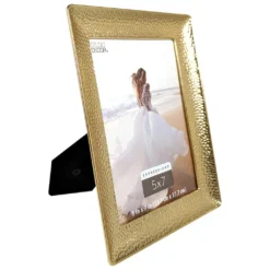 Discount 🎉 Gold Hammered Metal 5" x 7" Frame, Expressions™ by Studio Décor® by Studio Decor 🔥 -The Decor Frame Sales Store 10658048 6