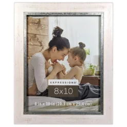 Buy ⭐ 12 Pack: White with Silver Edge 8" x 10" Frame, Expressions™ by Studio Décor® by Studio Decor ✨