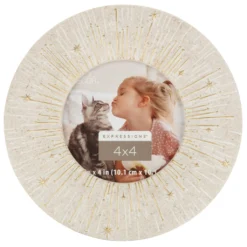 Deals ⌛ Sandstone Round 4" x 4" Frame, Expressions™ by Studio Décor® by Studio Decor 🥰