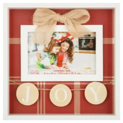 Budget ❤️ White Joy 6" x 4" Shadowbox Frame, Christmas by Studio Décor® by Studio Decor ⭐