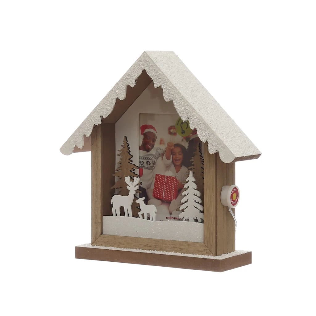 Buy ✨ Christmas Cabin 4" x 6" LED Tabletop Frame by Studio Décor® by Studio Decor ⭐ 3 Buy ✨ Christmas Cabin 4" x 6" LED Tabletop Frame by Studio Décor® by Studio Decor ⭐ - Image 3
