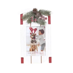 Top 10 ⭐ White Sleigh 4" x 6" Frame, Christmas by Studio Décor® by Studio Decor ✨