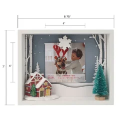 Buy 🤩 Snow Covered House 4" x 4" Clip Frame by Studio Décor® by Studio Decor 💯 -The Decor Frame Sales Store 10675115 4