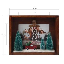 Hot Sale 👍 Red Truck & Trees 4" x 6" Clip Frame by Studio Décor® by Studio Decor 💯 -The Decor Frame Sales Store 10675116 4