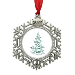 Best Sale β¨ Silver 2022 Classic Snowflake Round Ornament Frame by Studio Décor® by Studio Decor π₯°