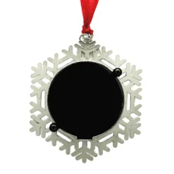 Best Sale ✨ Silver 2022 Classic Snowflake Round Ornament Frame by Studio Décor® by Studio Decor 🥰 -The Decor Frame Sales Store 10701559 4