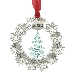 Best reviews of β Silver 2022 Snowflake Round Ornament Frame by Studio Décor® by Studio Decor π―