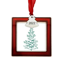 Cheapest ✨ Red 2022 Christmas Tree Square Ornament Frame by Studio Décor® by Studio Decor 🧨