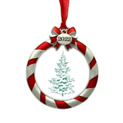 Wholesale 🥰 Striped 2022 Round Bow Ornament Frame by Studio Décor® by Studio Decor 😉