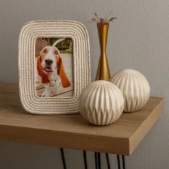 Outlet 👍 Woven White Picture Frame by Studio Décor® by Studio Decor 😀 -The Decor Frame Sales Store 10705007 4