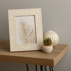 Wholesale 🔔 White Woven Embossed Picture Frame by Studio Décor® by Studio Decor ❤️ -The Decor Frame Sales Store 10705010 5