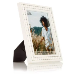 Promo 😍 White Beaded Picture Frame by Studio Décor® by Studio Decor ✔️ -The Decor Frame Sales Store 10705015 6