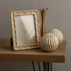 Hot Sale 🥰 White Stone Natural Textured Picture Frame by Studio Décor® by Studio Decor ✨ -The Decor Frame Sales Store 10705016 5