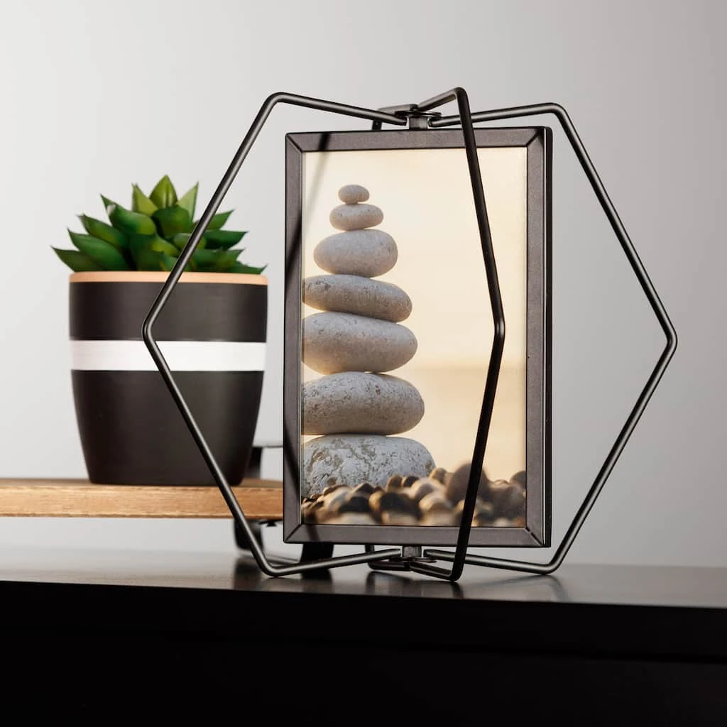Outlet β¨ Black Metal Hexagon Picture Frame by Studio Décor® by Studio Decor π 4 Outlet β¨ Black Metal Hexagon Picture Frame by Studio Décor® by Studio Decor π - Image 4