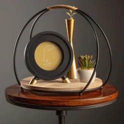 Cheapest ⌛ Black & Gold Circle Frame by Studio Décor® by Studio Decor 💯 -The Decor Frame Sales Store 10705025 5