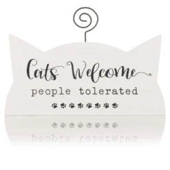 Cheap ✨ Cats Welcome People Tolerated Photo Holder by Studio Décor® by Studio Decor ✨