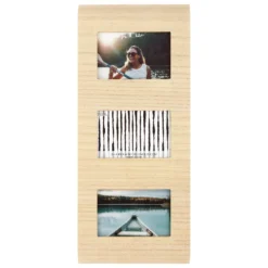 Discount 🌟 3 Opening Natural Curved 4" x 6" Collage Frame by Studio Décor® by Studio Decor ✔️
