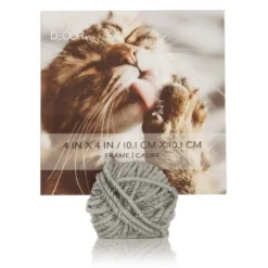 Brand new 🔥 Gray Yarnball 4" x 4" Photo Holder by Studio Décor® by Studio Decor 🎁