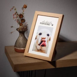 Cheapest 🥰 Natural Absolutely Pawsome 4" x 6" Tabletop Frame with Mat by Studio Décor® by Studio Decor ⭐ -The Decor Frame Sales Store 10705043 5