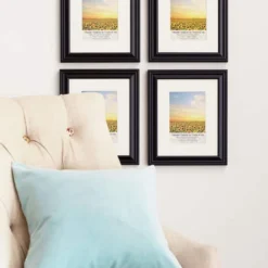 New 🔥 8 Packs: 4 ct. (32 total) Black 5" x 7" Frame with Mat, Lifestyles by Studio Décor® by Studio Decor ⭐ -The Decor Frame Sales Store IRC11147 1
