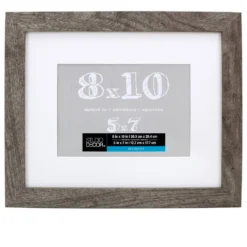 Hot Sale 🎉 8 Pack: Gray Belmont Frame With Mat by Studio Décor® by Studio Decor 🔥 -The Decor Frame Sales Store M20002136 2