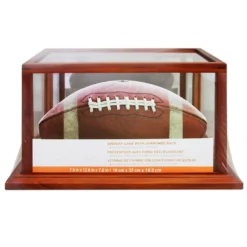 Discount ✨ 8 Pack: Brown Football Display Case by Studio Décor® by Studio Decor 🛒