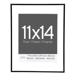 Hot Sale ⌛ 6 Pack: Black Thin 11" x 14" Float Frame, Basics by Studio Décor® by Studio Decor 😀
