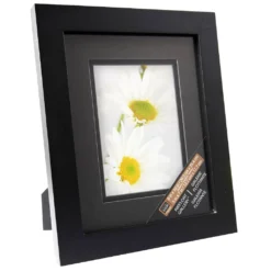New 🎉 8 Pack: Black 5" x 7" Gallery Frame with Black Double Mat Airfloat Gallery™ by Studio Décor® by Studio Decor ⭐