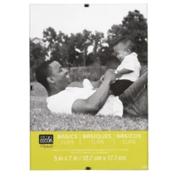 Coupon 👍 12 Pack: Clip 5" x 7" Frame, Basics by Studio Décor® by Studio Decor 💯