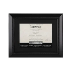 Coupon ❤️ 8 Pack: Black Rope 8.5" x 11" Document Frame with Mat, Graduation Collection by Studio Décor® by Studio Decor 🛒