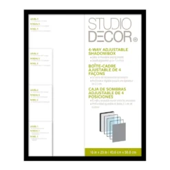 Flash Sale ✨ 8 Pack: Black Adjustable-Depth 16" x 20" Shadow Box by Studio Décor® by Studio Decor 🎁