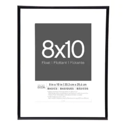 Top 10 🔔 6 Pack: Black Thin 8" x 10" Float Frame, Basics by Studio Décor® by Studio Decor ✔️