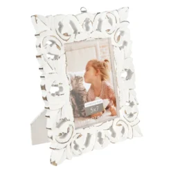 Deals ❤️ 12 Pack: Whitewash Fleur-De-Lis 5" x 7" Frame, Expressions™ by Studio Décor® by Studio Decor ⌛ -The Decor Frame Sales Store MP312162 3