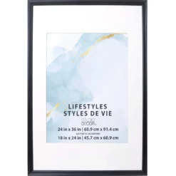 Cheapest ✔️ 8 Pack: Black 18" x 24" Frame with Mat, Lifestyles™ by Studio Décor® by Studio Decor ✔️